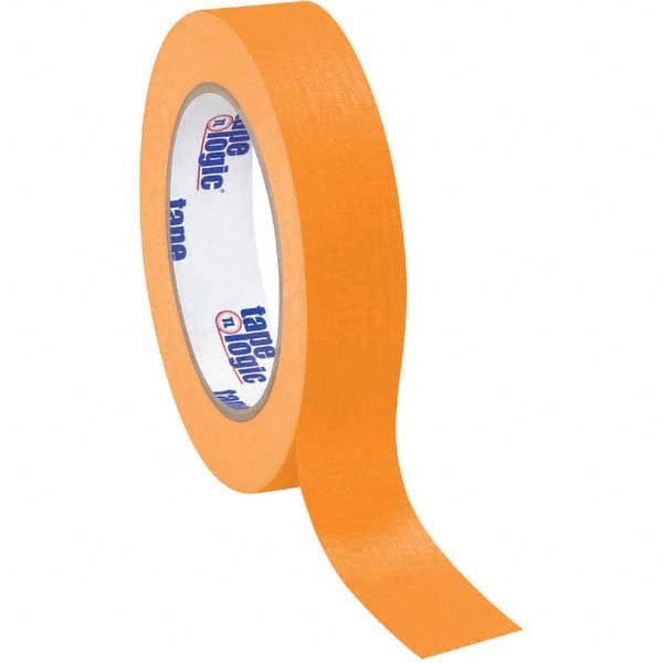 Tape Logic - Pack of (12), 60 Yd Rolls 1" Orange Crepe Paper Masking Tape - USA Tool & Supply