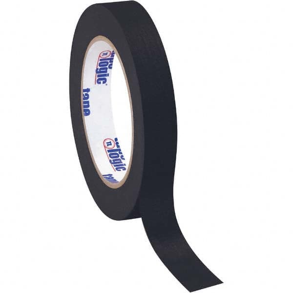 Tape Logic - Pack of (12), 60 Yd Rolls 3/4" Black Crepe Paper Masking Tape - USA Tool & Supply