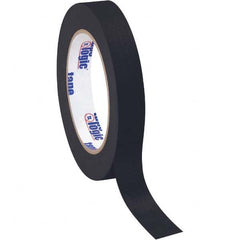 Tape Logic - Pack of (12), 60 Yd Rolls 3/4" Black Crepe Paper Masking Tape - USA Tool & Supply