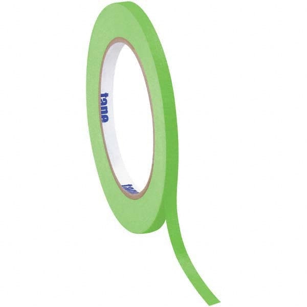 Tape Logic - Pack of (12), 60 Yd Rolls 1/4" Light Green Crepe Paper Masking Tape - USA Tool & Supply