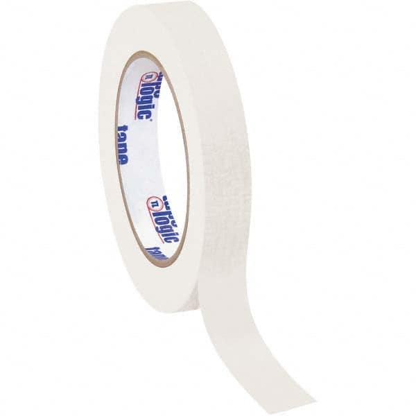 Tape Logic - Pack of (12), 60 Yd Rolls 3/4" White Crepe Paper Masking Tape - USA Tool & Supply