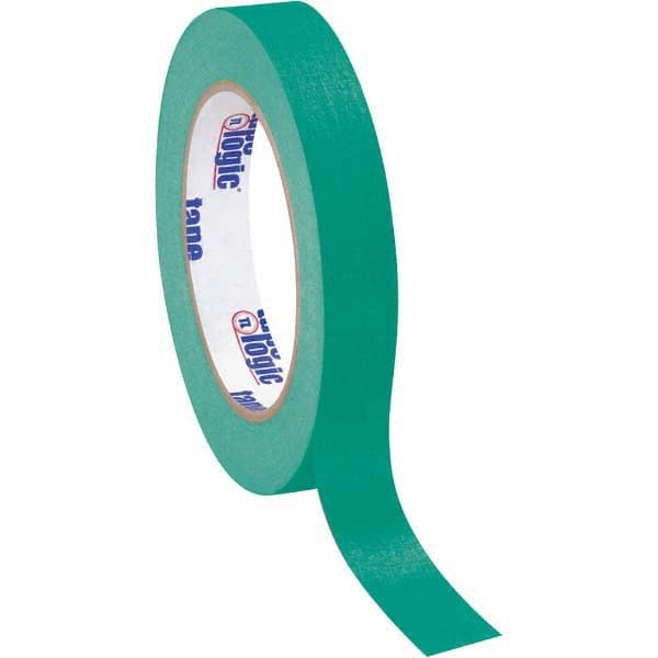 Tape Logic - Pack of (12), 60 Yd Rolls 3/4" Dark Green Crepe Paper Masking Tape - USA Tool & Supply