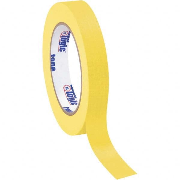 Tape Logic - Pack of (12), 60 Yd Rolls 3/4" Yellow Crepe Paper Masking Tape - USA Tool & Supply