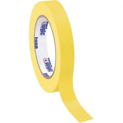 Tape Logic - Pack of (12), 60 Yd Rolls 3/4" Yellow Crepe Paper Masking Tape - USA Tool & Supply