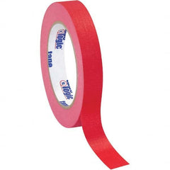 Tape Logic - Pack of (12), 60 Yd Rolls 3/4" Red Crepe Paper Masking Tape - USA Tool & Supply