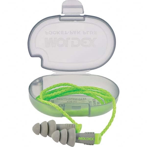 Moldex - 200 1-Pack Pairs Reusable Corded 27 dB Flanged Earplugs - USA Tool & Supply