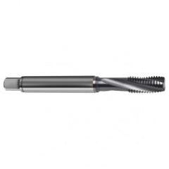 M6x1.0 4HX 3-Flute Cobalt Semi-Bottoming 15 degree Spiral Flute Tap-TiCN - USA Tool & Supply