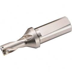 Kyocera - 2.9134" Max Drill Depth, 2xD, 1.4567" Diam, Indexable Insert Drill - USA Tool & Supply