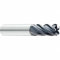 SGS - 5/8" Diam, Variable Pitch, 3/4" LOC, 5 Flute Solid Carbide Roughing Square End Mill - USA Tool & Supply