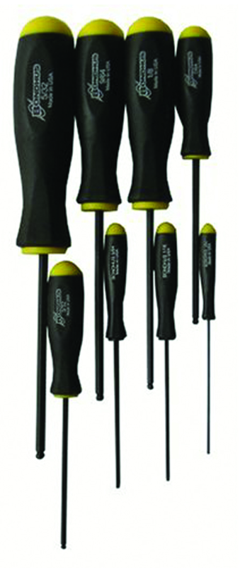 8PC BSX8S BALL END SCREWDRIVER SET - USA Tool & Supply