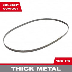 Milwaukee Tool - 35-3/8" x 1/2" x 0.02" 10 TPI Bi-Metal Portable Band Saw Blade - USA Tool & Supply
