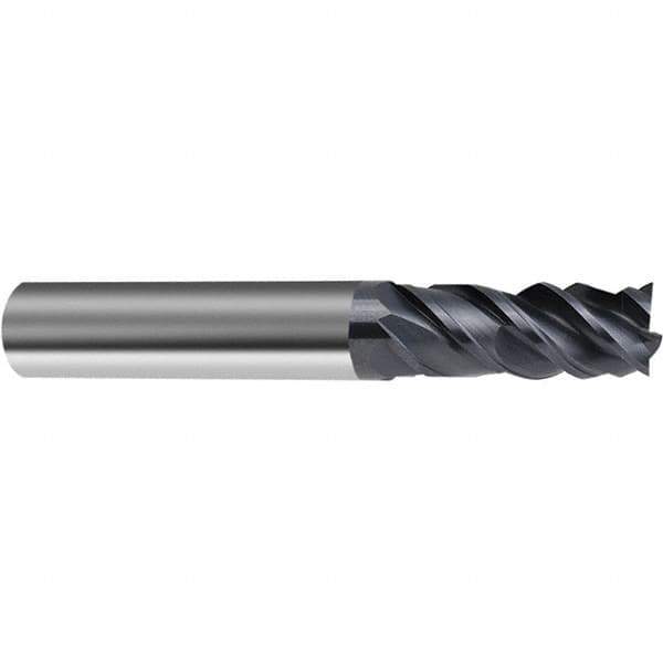 Guhring - 5/16", 4 Flute, Single End, Solid Carbide, Corner Chamfer End Mill - 2-1/2" OAL, 45° Helix, Right Hand Flute, 13/16 LOC, Right Hand Cut - USA Tool & Supply