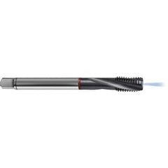 Guhring - 3/4-10 UNC 4 Flute 2BX Bottoming Spiral Flute Tap - High Speed Steel, TiCN Finish, 4.9213" OAL, Right Hand Flute, Right Hand Thread, H6/H7, Series 4375 - USA Tool & Supply