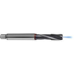 Guhring - 7/8-9 UNF 4 Flute 2BX Modified Bottoming Spiral Flute Tap - High Speed Steel, TiCN Finish, 5.5118" OAL, Right Hand Flute, Right Hand Thread, H7/H8, Series 4388 - USA Tool & Supply