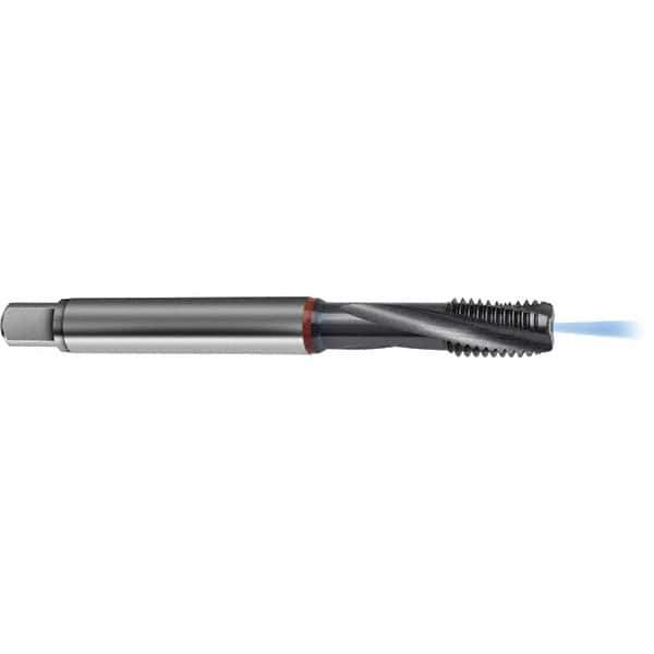 Guhring - 5/16-24 UNF 3 Flute 2BX Modified Bottoming Spiral Flute Tap - High Speed Steel, TiCN Finish, 3.5433" OAL, Right Hand Flute, Right Hand Thread, H4/H5, Series 4389 - USA Tool & Supply