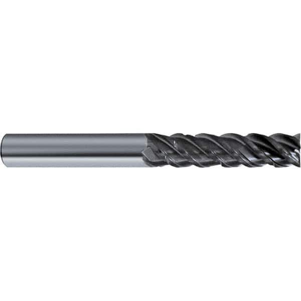 Guhring - 3/4", 4 Flute, Single End, Solid Carbide, Corner Chamfer End Mill - 5" OAL, 48° Helix, Right Hand Flute, 2-1/2 LOC, Right Hand Cut - USA Tool & Supply