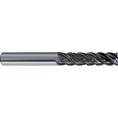 Guhring - 3/4", 4 Flute, Single End, Solid Carbide, Corner Chamfer End Mill - 5" OAL, 48° Helix, Right Hand Flute, 2-1/2 LOC, Right Hand Cut - USA Tool & Supply