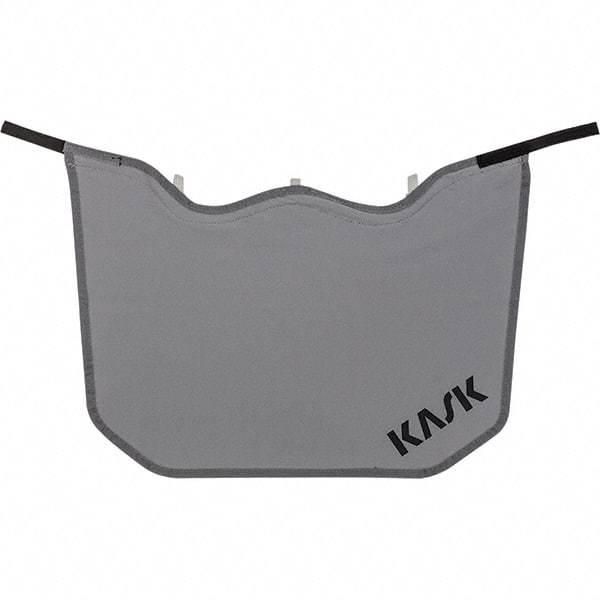 Kask America - Polyester Hard Hat Neck Shade - Blade Mounted Attachment, Gray, Compatible with KASK Zenith - USA Tool & Supply