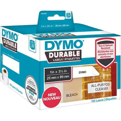 Dymo - Labels, Ribbons & Tapes Type: Shelving Labels Color: White - USA Tool & Supply