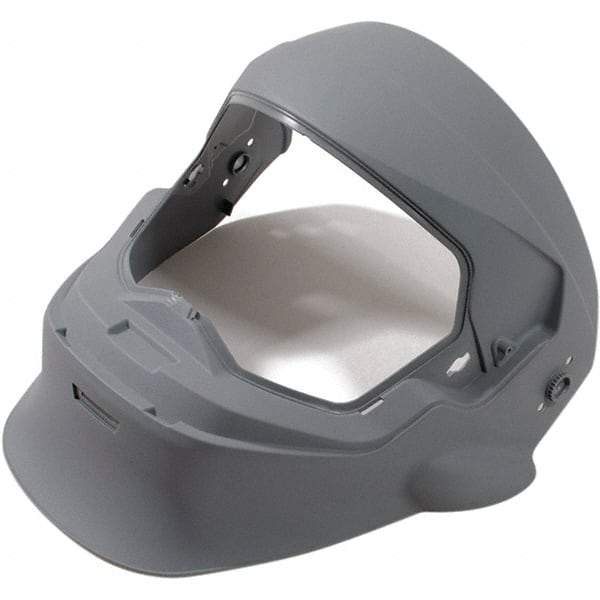 RPB - One Size Fits All, PAPR Compatible Face Shield with None - Super Tough Flame Retardant Nylon, Gray, Compatible with RPB Z4 - USA Tool & Supply