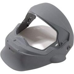 RPB - One Size Fits All, PAPR Compatible Face Shield with None - Super Tough Flame Retardant Nylon, Gray, Compatible with RPB Z4 - USA Tool & Supply