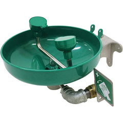 Haws - 15" Wide, Wall Mount, Plastic Bowl, Eyewash Station - 5 GPM Flow Rate - USA Tool & Supply