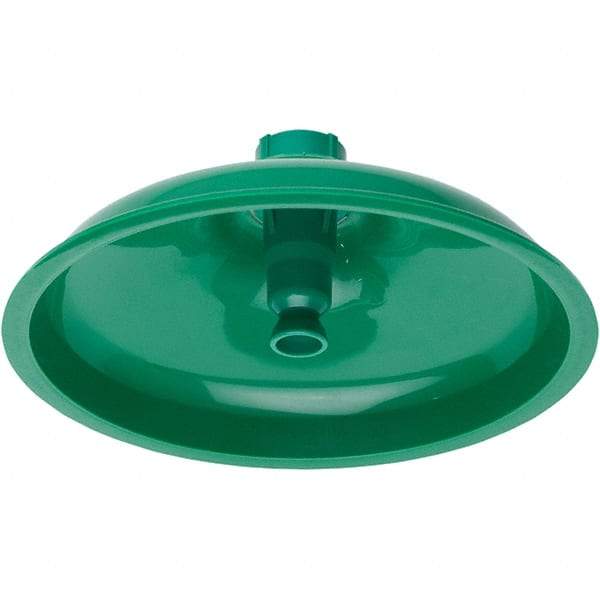 Haws - 11" Long x 11" Wide x 4" High, Plastic Plumbed Wash Station Showerhead - Green Matting - USA Tool & Supply