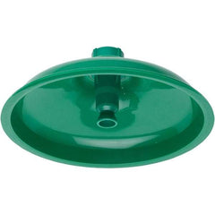 Haws - 11" Long x 11" Wide x 4" High, Plastic Plumbed Wash Station Showerhead - Green Matting - USA Tool & Supply