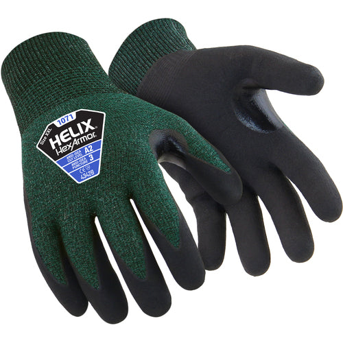 Helix Low Cut HPPE Blend with Foam Nitrile Dip, Size XS