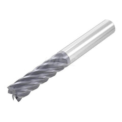 Roughing & Finishing End Mills; Mill Diameter (Decimal Inch): 0.3750; Mill Diameter (Inch): 3/8; End Type: Square End; Number of Flutes: 6; Material: Solid Carbide; Finish/Coating: AlTiN; Length of Cut (Inch): 1/2; Shank Diameter (Inch): 3/8; Overall Leng