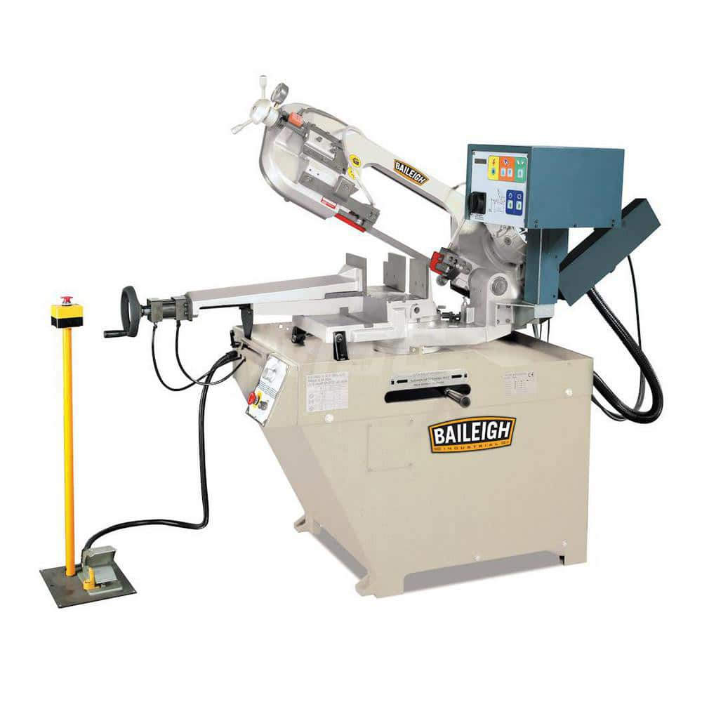 Horizontal Bandsaw: 13 x 18, 13 x 10.6 & 12.4 x 7.7″ Rectangular, Inverter Drive 3 Phase, Coolant System