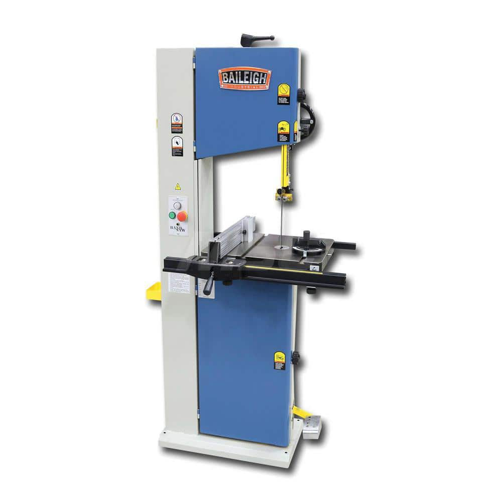 Vertical Bandsaw: Belt Drive, 13-1/2″ Height Capacity 1 Phase, 16″ Table Length, 20″ Table Width