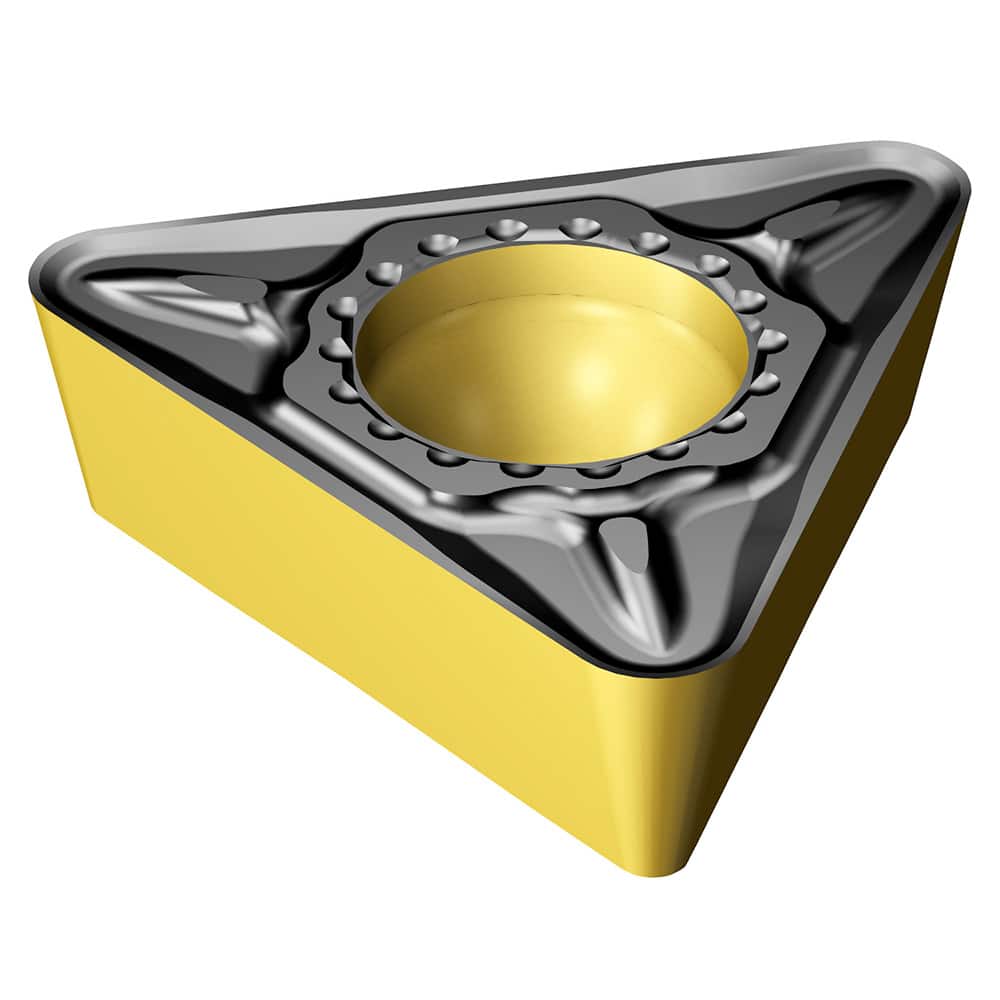 Turning Insert:  TPMT 16 T3 04-PM 4415, TiCN, Al2O3 & TiN Finish,  Neutral,  0.0156″ Corner Radius,  N/A Series  TPMT-PM