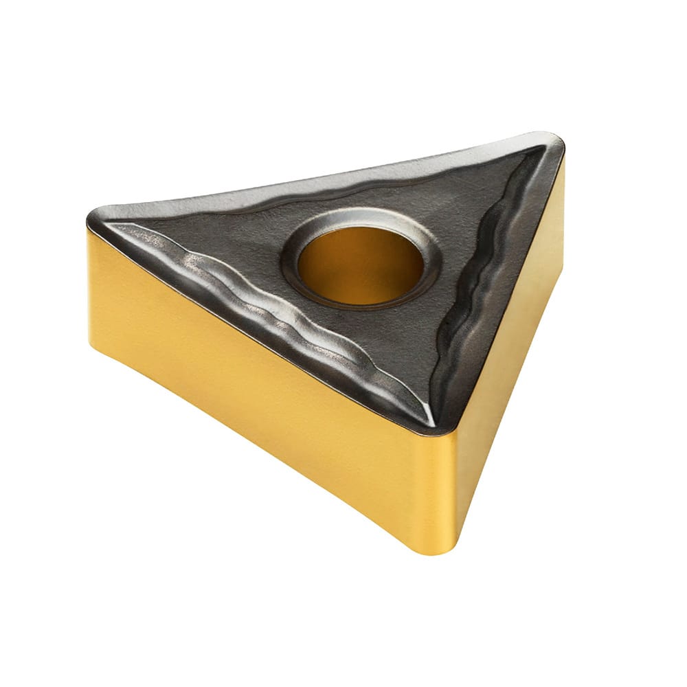Turning Insert:  TNMG 16 04 12-MF 4415, TiCN, Al2O3 & TiN Finish,  Neutral,  0.0469″ Corner Radius,  N/A Series  TNMG-MF (ISO P)