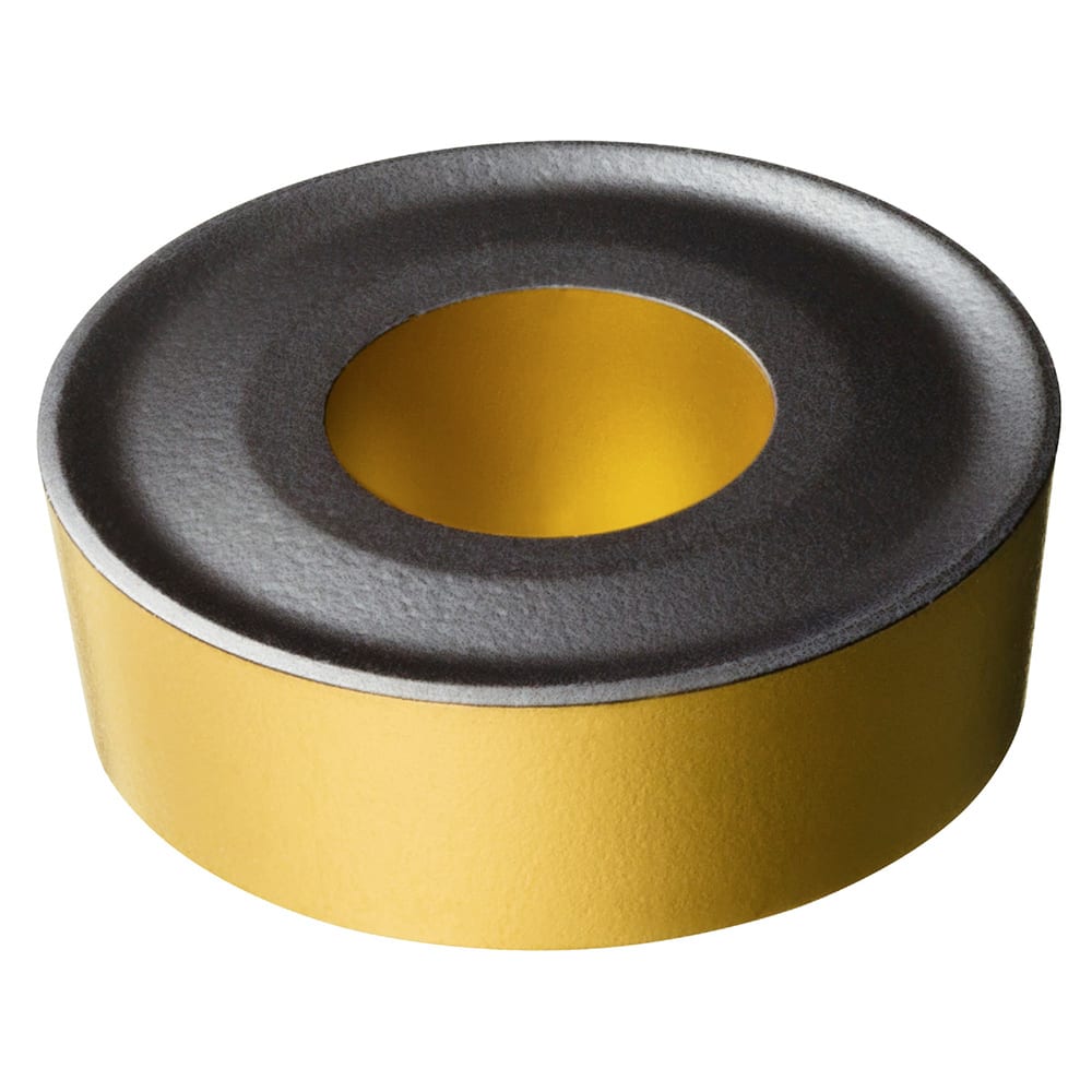 Turning Insert:  RCMX 12 04 00 4425,  Solid Carbide TiCN, Al2O3 & TiN Finish,  Neutral,  0.2362″ Corner Radius,  N/A Series  RCMX