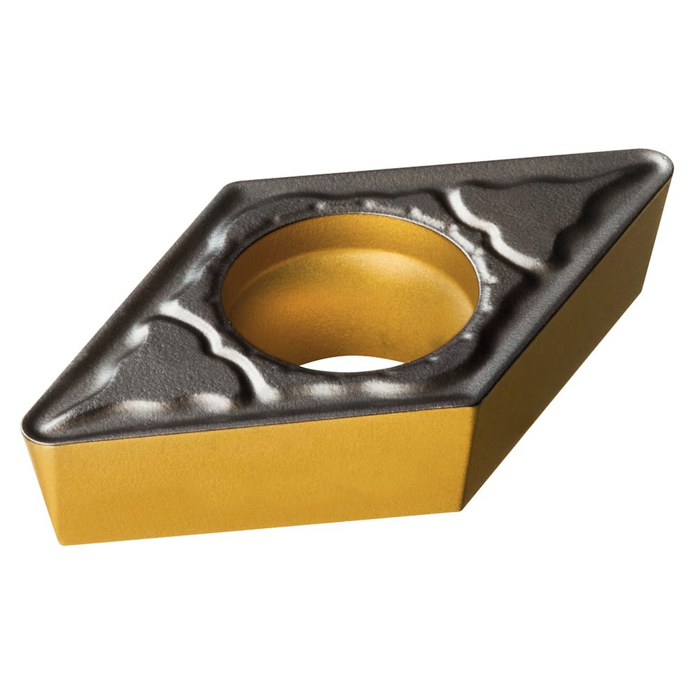 Turning Insert:  DPMT 11 T3 08-PM 4415, TiCN, Al2O3 & TiN Finish,  Neutral,  0.0313″ Corner Radius,  N/A Series  DPMT-PM