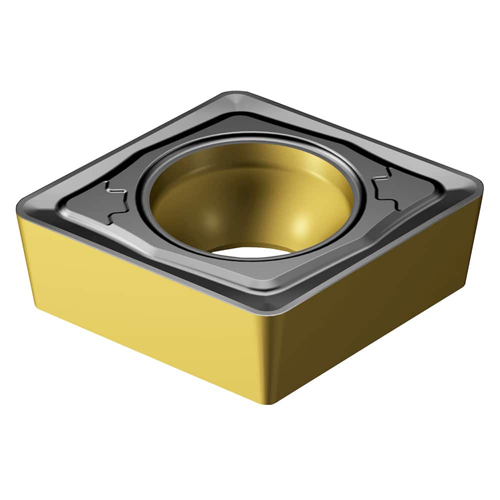 Turning Insert:  CCMT 09 T3 08-PMC 4425,  Solid Carbide TiCN, Al2O3 & TiN Finish,  Neutral,  0.0313″ Corner Radius,  N/A Series  CCMT-PMC