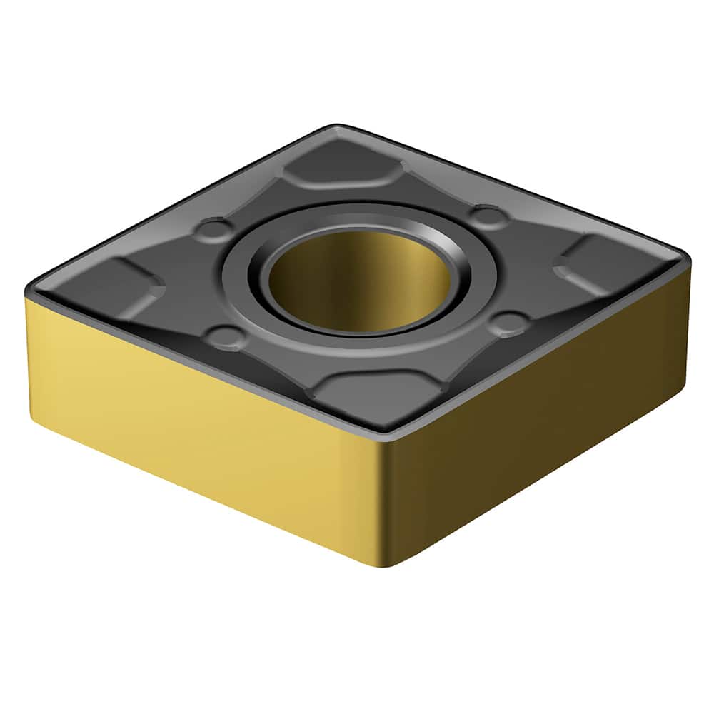 Turning Insert:  CNMM 12 04 08-WR 4415, TiCN, Al2O3 & TiN Finish,  Neutral,  0.0313″ Corner Radius,  N/A Series  CNMM-WR