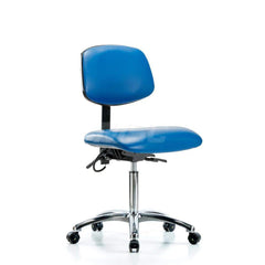 Task Chair: ESD Vinyl, Blue