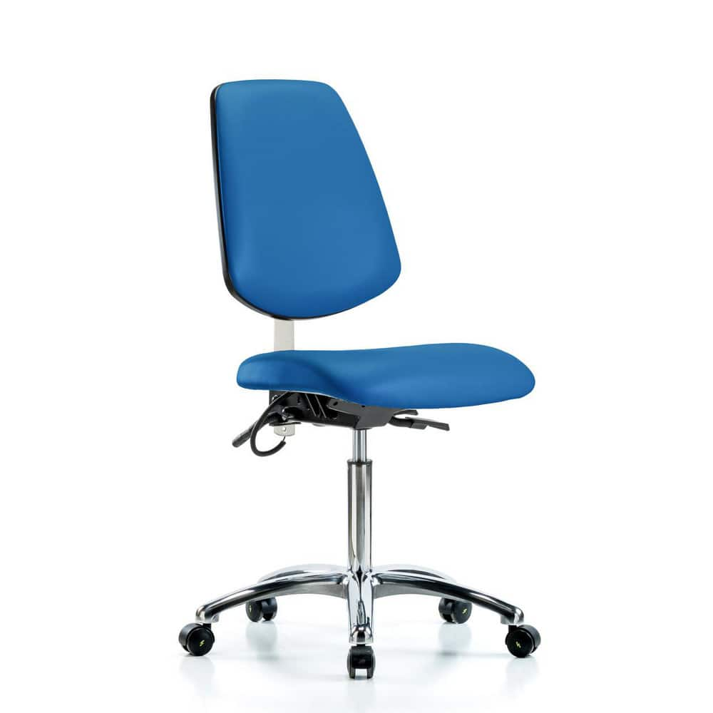 Task Chair: ESD Vinyl, Blue