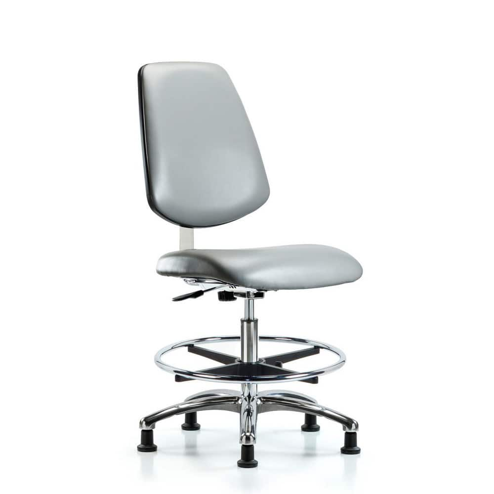 Task Chair: Vinyl, Sterling