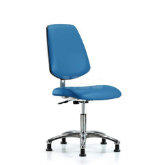 Task Chair: ESD Vinyl, Blue