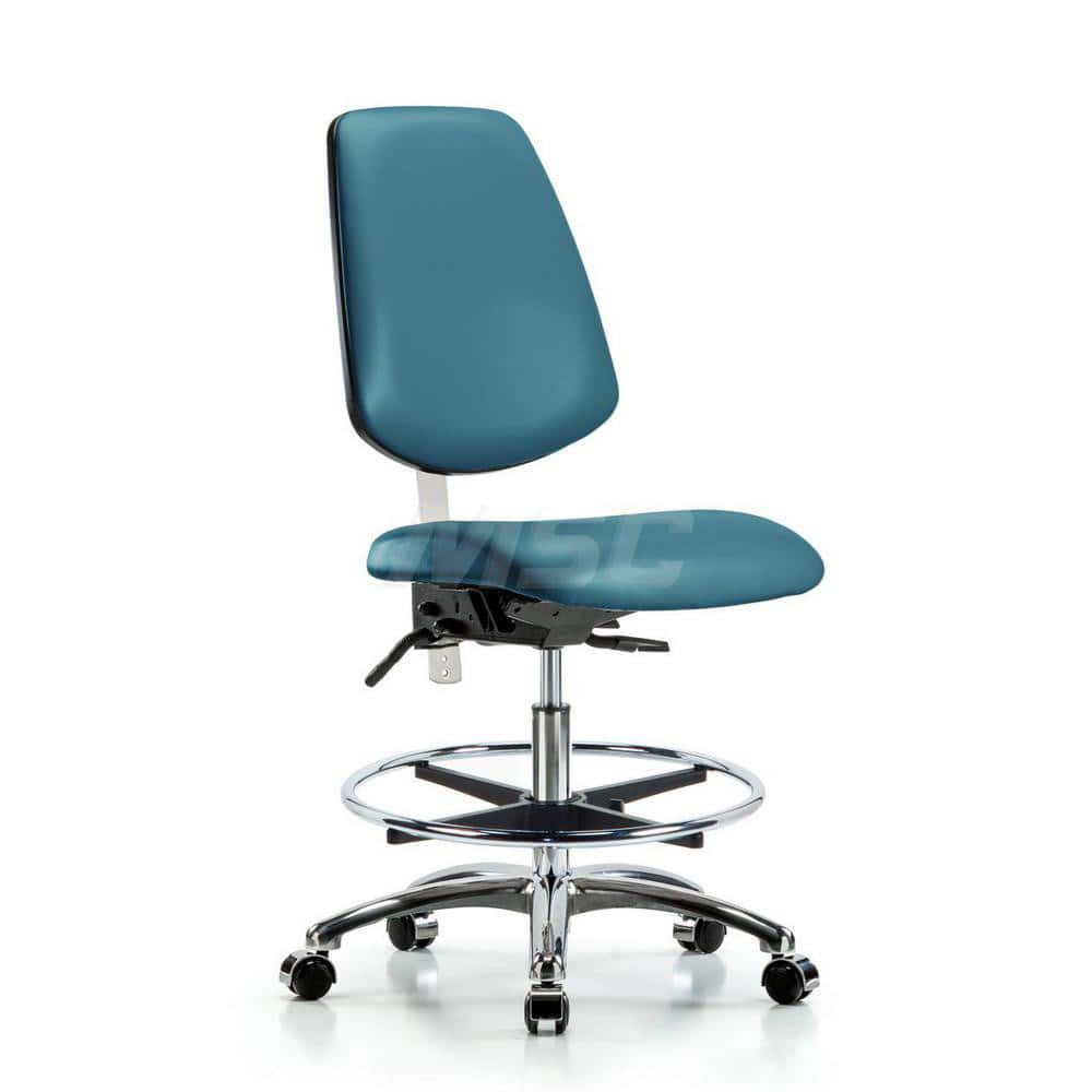 Task Chair: Vinyl, Marine Blue