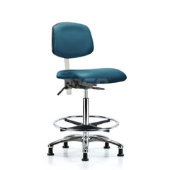 Task Chair: Vinyl, Marine Blue