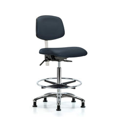 Task Chair: Vinyl, Imperial Blue