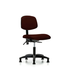 Task Chair: Vinyl, Burgundy