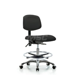 Task Chair: Vinyl, Black