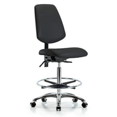 Task Chair: Vinyl, Black