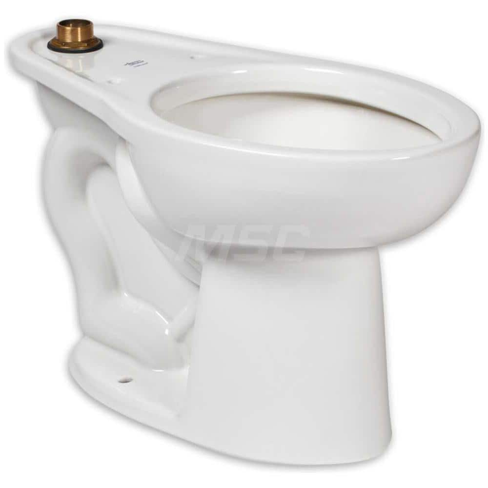 Toilets; Type: Top Spud Toilet Bowl with Slotted Rim; Bowl Shape: Elongated; Mounting Style: Floor; Gallons Per Flush: 1.6; Overall Height: 16-1/2; Overall Width: 14; Overall Depth: 28-1/4; Rim Height: 16-1/2; Trapway Size: 2-1/8; Rough In Size: 10.00 - 1