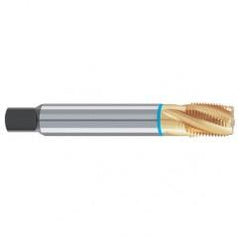 1-11-1/2 Dia. - 5 FL - Cobalt Spiral Flute Blue Ring Tap-TiN-25 Degree Helix - USA Tool & Supply
